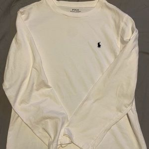 new polo white long sleeve shirt
